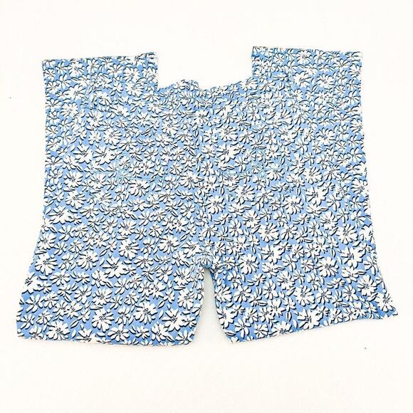 Lilly Pulitzer Flower Printed Denim Jean Pants Wide Leg Size 8 - Picture 8 of 9